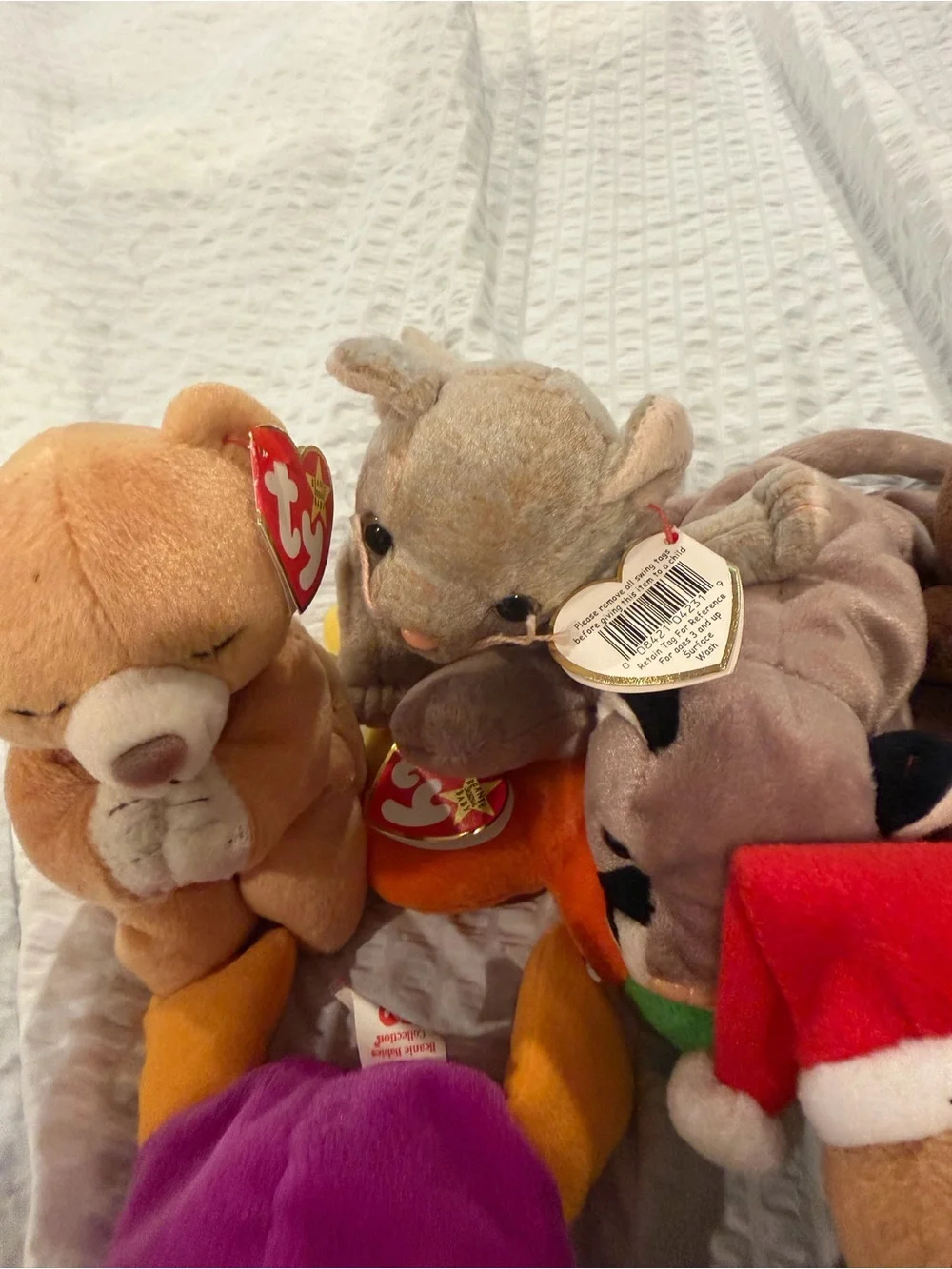 Ty Plush Assorted Friends - Brown, Purple, Teal, Tan